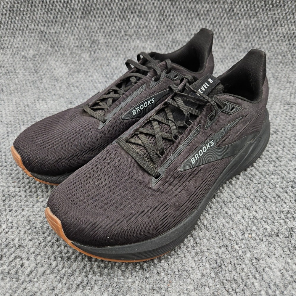 Brooks (Men's 11.5) Black Revel 8 Running Shoes Athletic Sneakers Gum Soles